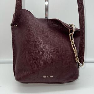 Ted Baker Women Leather Cross Body Bag With Leather/Chain Strap